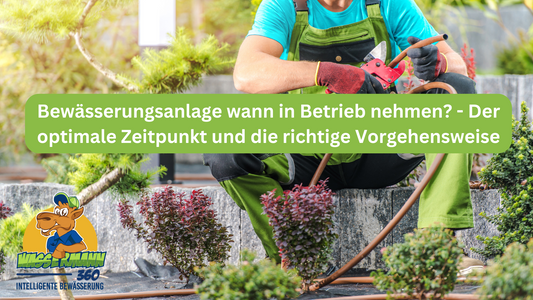 Bewässerungsanlage wann in Betrieb nehmen? - Der optimale Zeitpunkt und die richtige Vorgehensweise